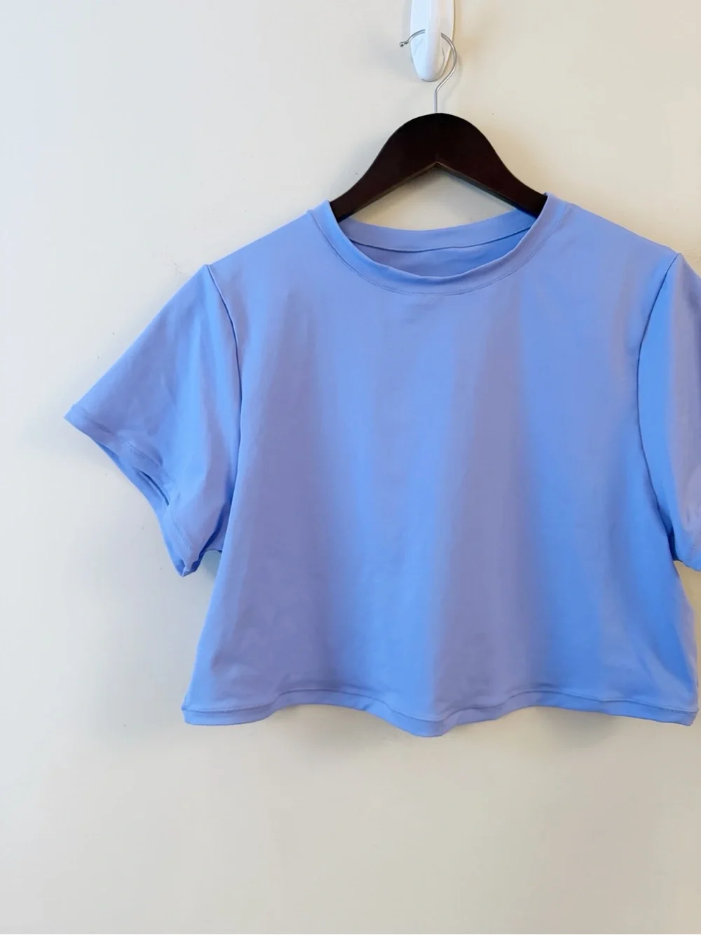 SKIMS Recycled Swim T-Shirt Tee Top Perwinkle Stretch Cropped Coverup 3X